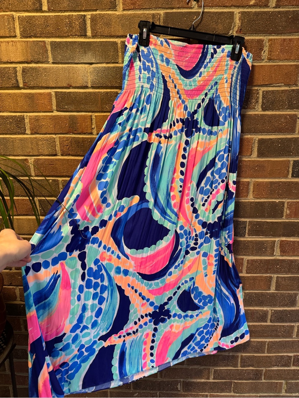 Lilly Pulitzer strapless smocked dress - Picture 2 of 6